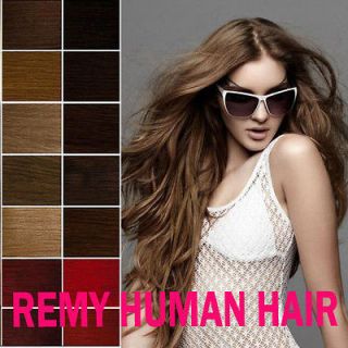 In Remi Real Natural Human Hair Extensions DIY Full Head Multi Colors