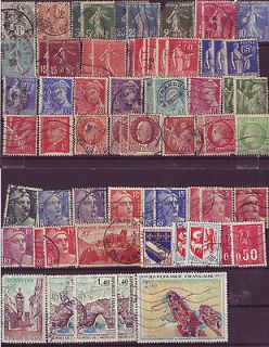 89 Stamps From Republique Francaise & Territories (1900 1974)