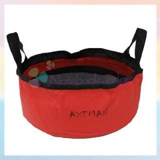 Red 5L Outdoor Foldable Folding Camping Water Basin Sink Washing Bag