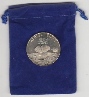 Newly listed NASA APOLLO EIGHT MISSION FIRST LUNAR ORBIT POLISHED