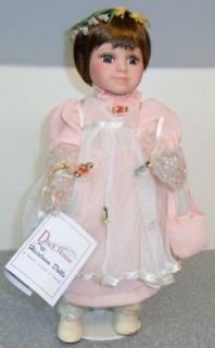 Duck House Heirloom Collectible Doll 15 w/Stand Porcelain Head Arms