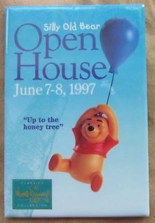 Disney WDCC Open House Silly Old Bear June 7 8, 1997 Button/Pin