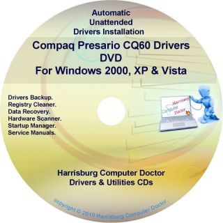 Compaq Presario CQ60 Drivers Restore HP Disc CD/DVD