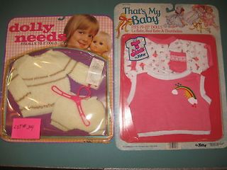 VINTAGE BABY DOLL CLOTHS 1980S LOT #34