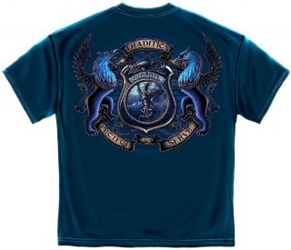 Law Enforcement T shirt Police Coat of Arms xl