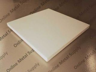 High Density Polyethylene Plastic Sheet 2 x 24 x 48   HDPE White