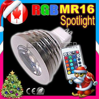 16 Color Changing LED Light Lamp Bulb AC/DC 12V + IR Remote Control