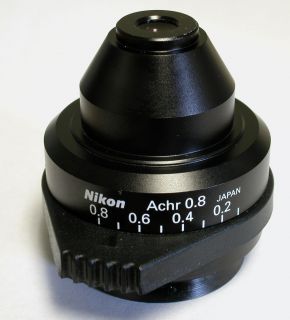 Nikon upright microscope Achromat Achr 0.8 Condenser for most models