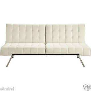 FAUX LEATHER Convertible Split Back Futon Couch Sofa Bed Bedroom