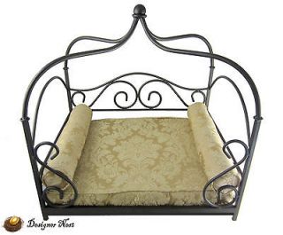 WROUGHT IRON PET BED SOFA VINTAGE FRENCH COUNTRY   SMALL CAT / DOG