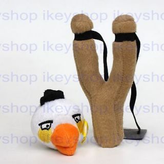 Angry Birds Crotch Fork Sling Plush Play + White Bird Plush Doll