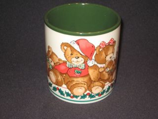 Potpourri Press Holiday Christmas Bears with Holly Coffee Mug