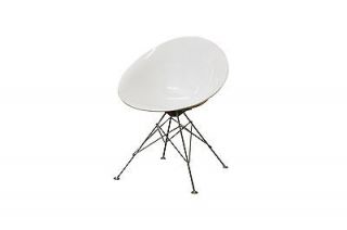 Newly listed Modern Shell Chair White Molded Plastic Chair Living Room