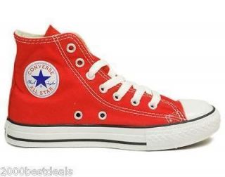 CONVERSE SHOES ALL STAR CANVAS RED HI TOP CHUCKS STYLE M9621 MEN SIZE
