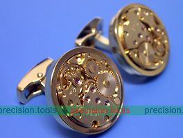 0806 Precision Watch Mechanical Movement 24K Gold Plated Champagne