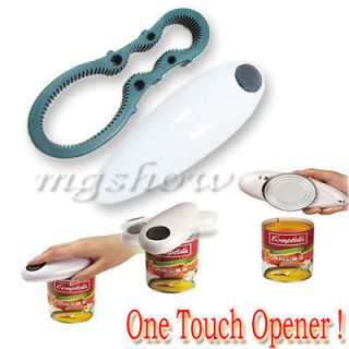 Cordless Kitchen One Touch Electric Auto Hands Free Jar Can Tin Opener