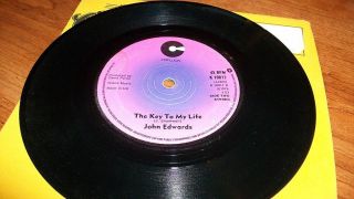 JOHN EDWARDS THE KEY TO MY LIFE / BABY HOLD ON TO ME COTILLION RECORDS