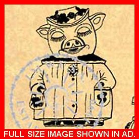 SHAWNEE Lady Smiley PIG Cookie Jar US Patent #376