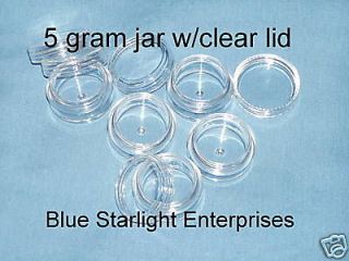 100   1/6 oz storage jar makeup sample pot bead #105N