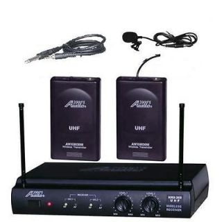 AWM6032UK UHF Guitar/Lapel Dual Wireless Microphone System  MR