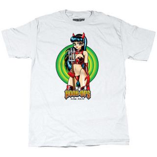 HOOK UPS OG Devil Girl Skate T Shirt BRAND NEW