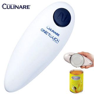 New Culinare One Touch Automatic Can Tin Opener Electric Hands Free