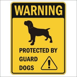 PARKING SIGN CANE CORSO PROTECTED BY GUARD DOGS