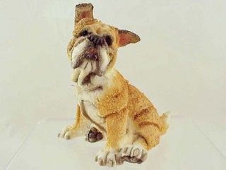 Bulldog Sitting   Sweet Pup   A Breed Apart Mini   Resin Figurine