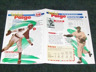 SATCHEL PAIGE Negro Leagues Baseball SPORTS HEROES 4 PAGE BOOKLET