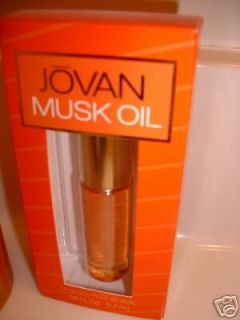 ORIGINAL JOVAN MUSK PERFUME/PAFUM OIL WOMEN FULL 10ml/.33oz