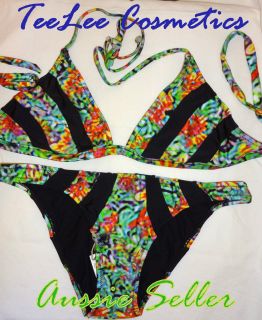 Spotted Bikini Set Size 10 12 BNWT RRP $160 TeeLee Cosmetics Bathers