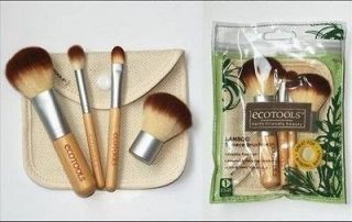 EcoTools BAMBOO Makeup Brush Set 5pcs Make Up Brushes Tools New