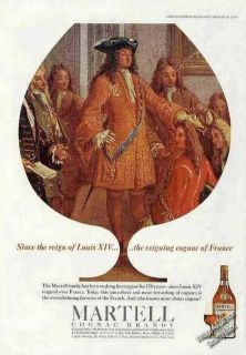 1965 Martell Cognac Brandy Louis XIV Ad
