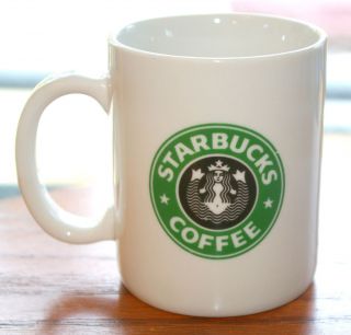 Starbucks Cordon Bleu White Mug with Green Rare Full Mermaid Split