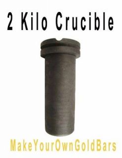 kg Kilo Graphite Crucible 4 Automatic Furnace Grooved   Gold Silver