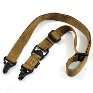 Two point Tactical rifle airsoft Sling system MS3 Multi Mission Dark