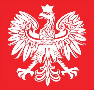 2ft Polish Eagle Crest Vinyl Decal Polska Falcon