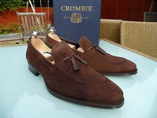 K22 Crombie   UK 11 F   Expresso Brown Suede Tassle Loafers