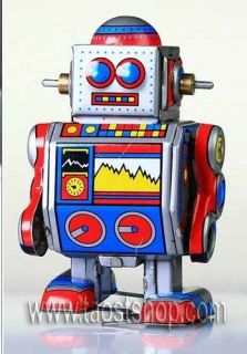 Tin Robot Mini D Robot TTR69 Vintage Repro NEW Nursery Christmas Gift