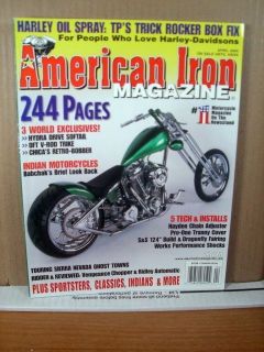 American Iron Magazine April 2004 Hydra Softail, DFT V Rod trike
