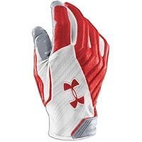 Armour Fierce III Football Gloves 1227751 RED/Wht ADULT SM XXL NEW