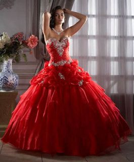 Quinceanera Prom Ball Gown Princess cut Evening/Weddin g Dress