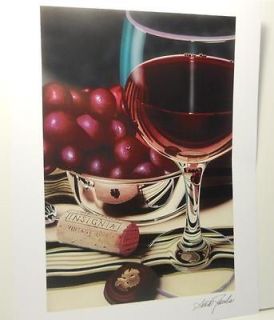 Grape Perfection   By Scott Jacobs   Seriolithograp h   NEW With