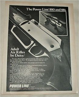 1974 Daisy Power Line 880 & 881 Air Rifles ad
