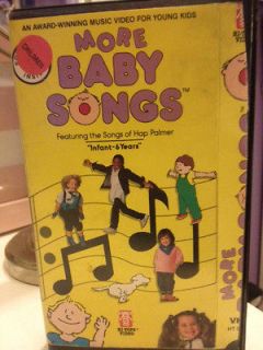 Babysongs (VHS) infant 6 years old featuring the songs of hap palmer