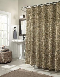 style Whistler Smoke Vintage Shower Curtain GreyBlue & Brown Brand