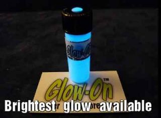 Glow On Blue glow in the dark paint.Gun sights and fishing lures, 4