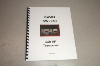 Swan SW 240 Operating Manual ~~~~