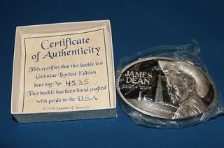 American Legends Foundry James Dean Commemorative Collector Belt