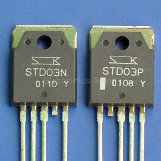 STD03P&STD03N SANKEN HP Darlington Transistor,STD 03, x2